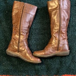 B.O.C. Leather Mid calf boots.